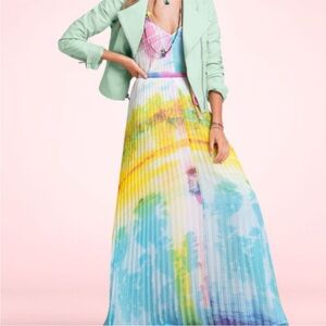 Victoria's Secret Tie Waist Water Color Maxi Dress Autumn wedding guest dress